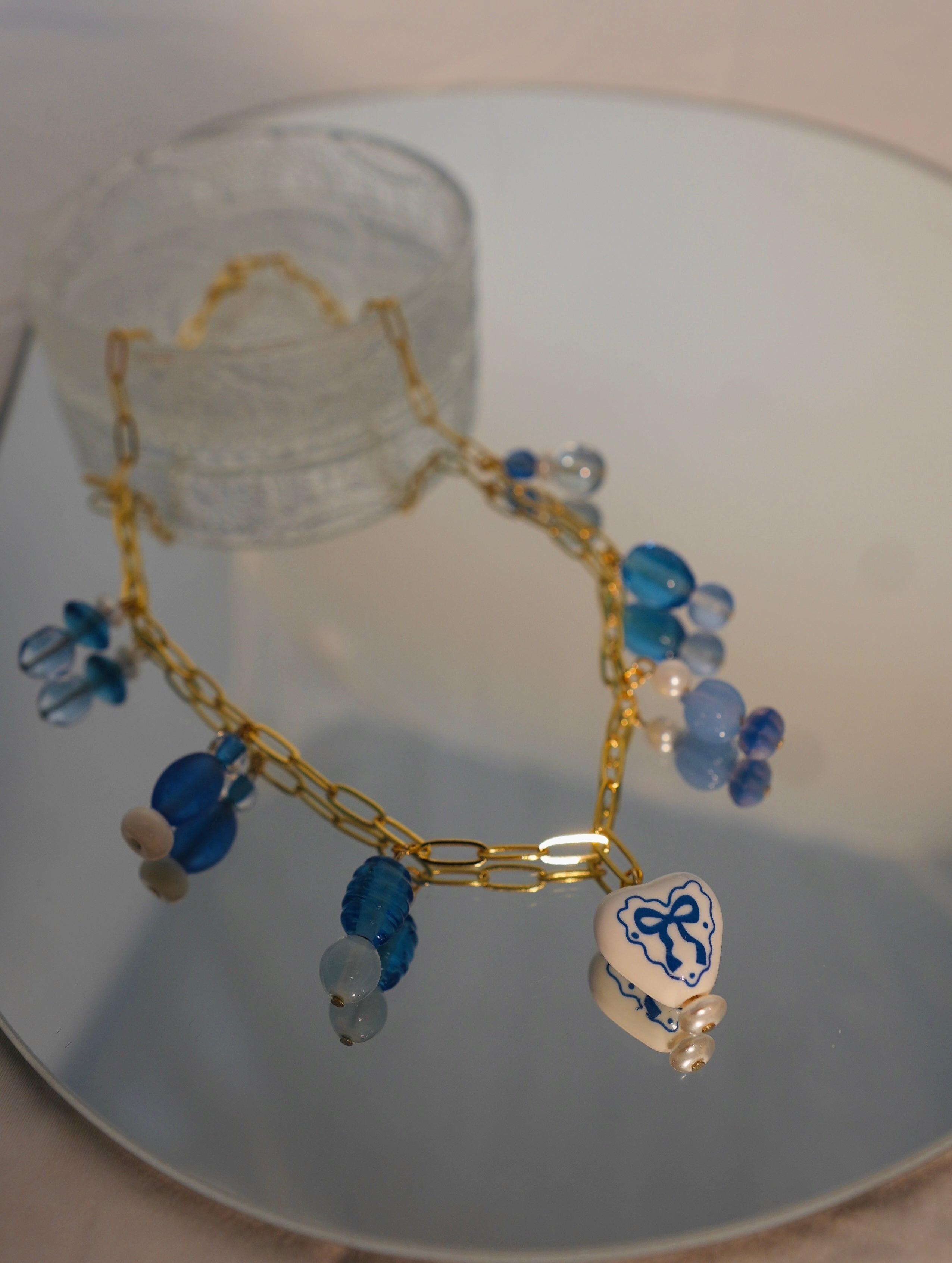 Baby Blues Charm Necklace