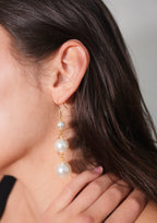 Large Pearled Earrings