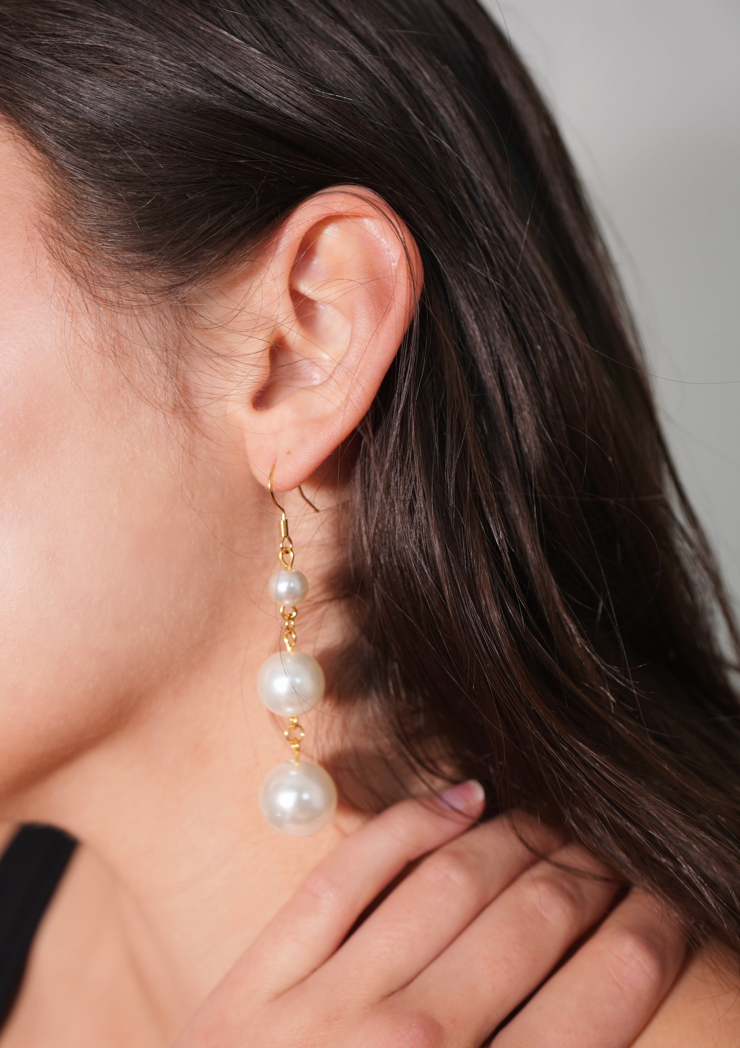 Large Pearled Earrings