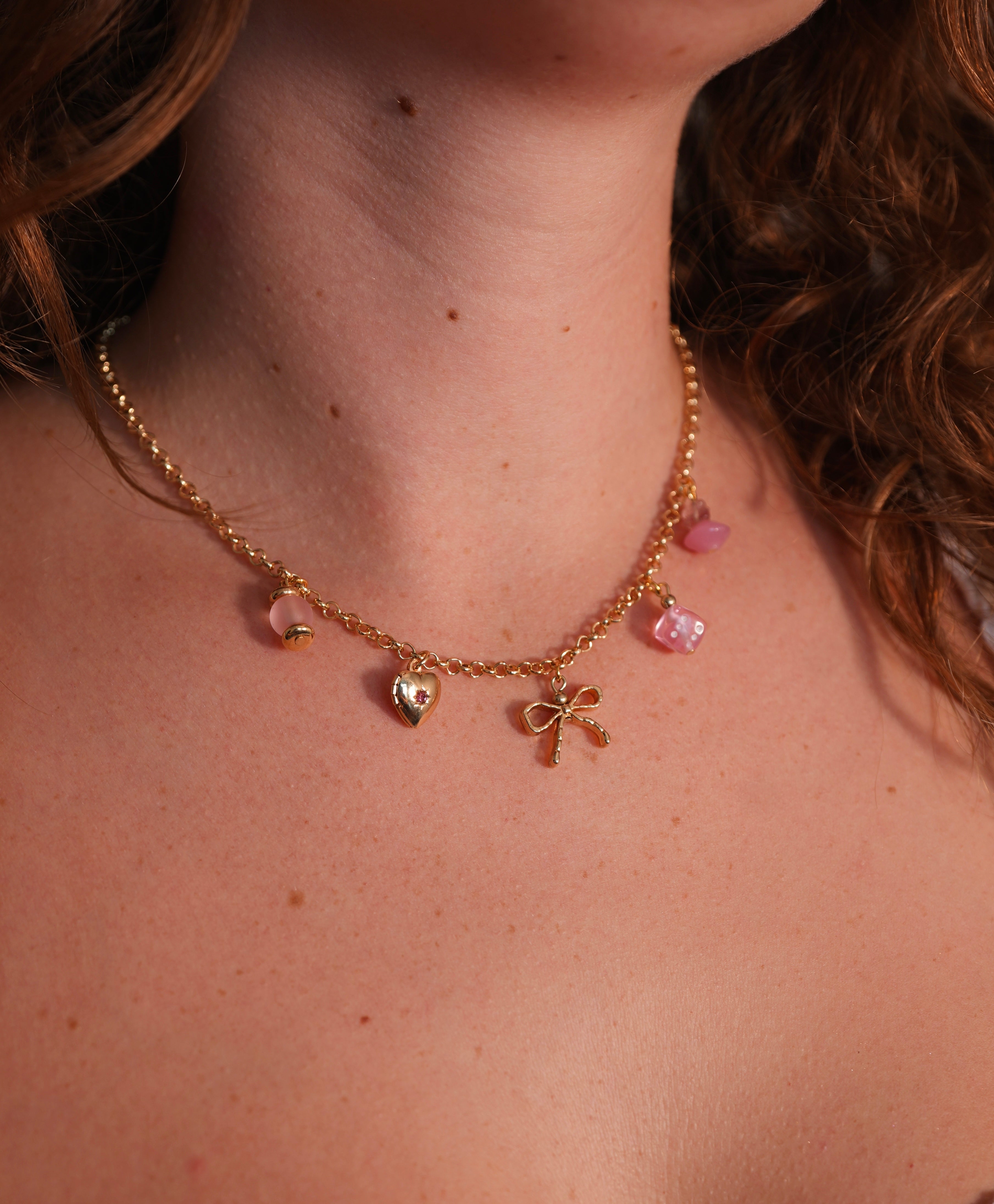 Pretty in Pink Charm Necklace