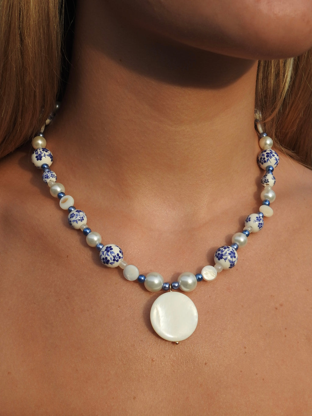 Porcelain Beaded Necklace