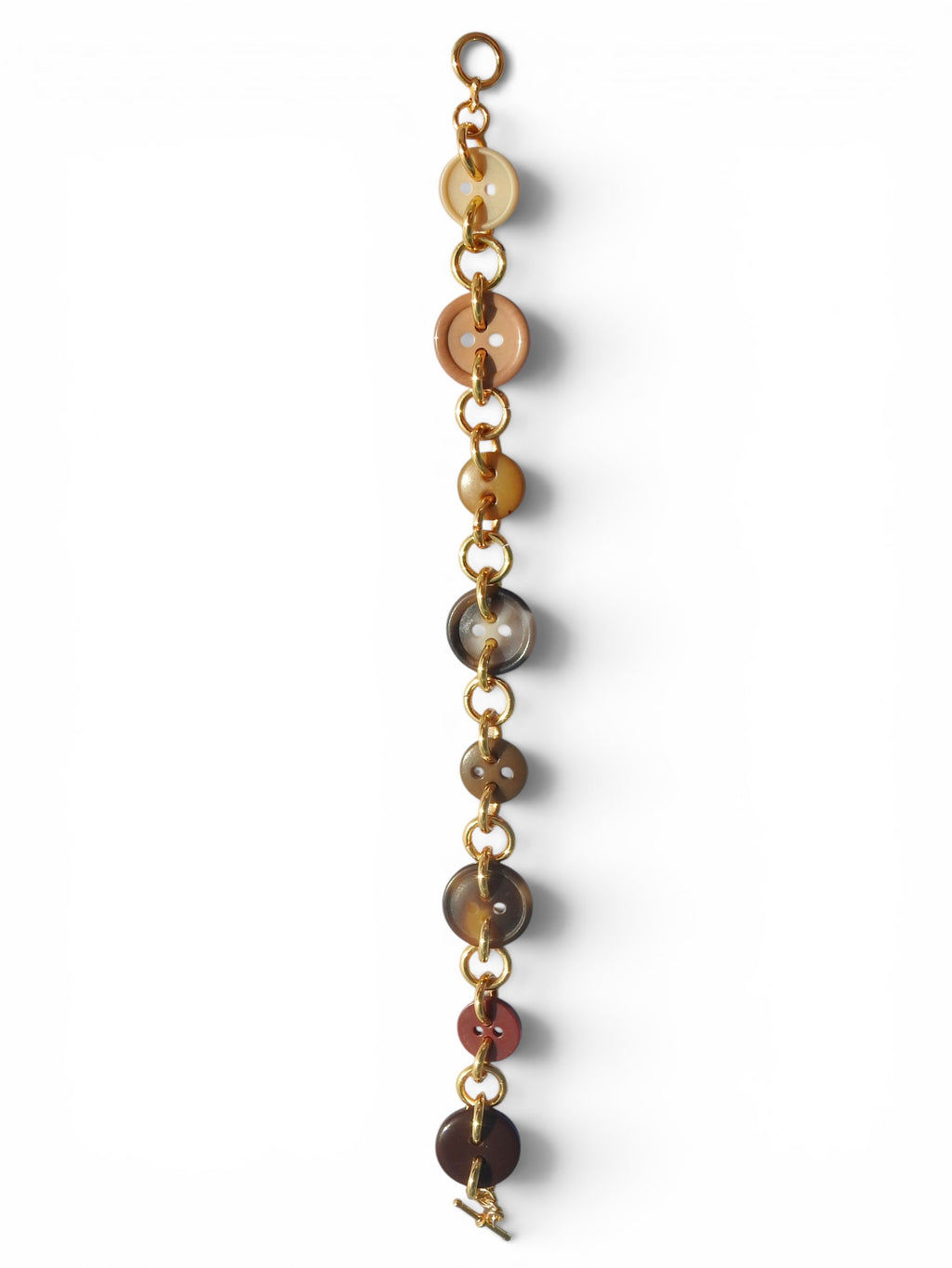 Brown Button Bracelet