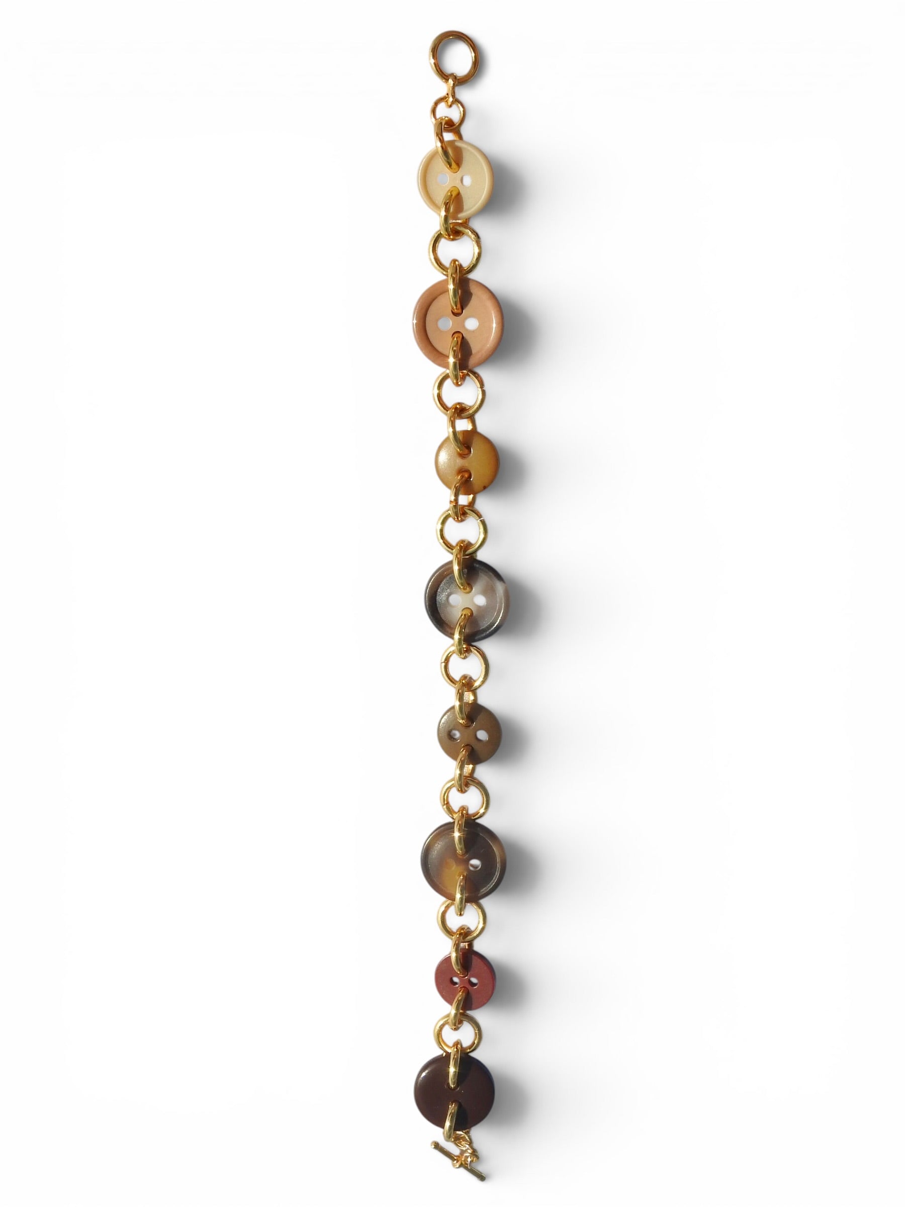 Brown Button Bracelet