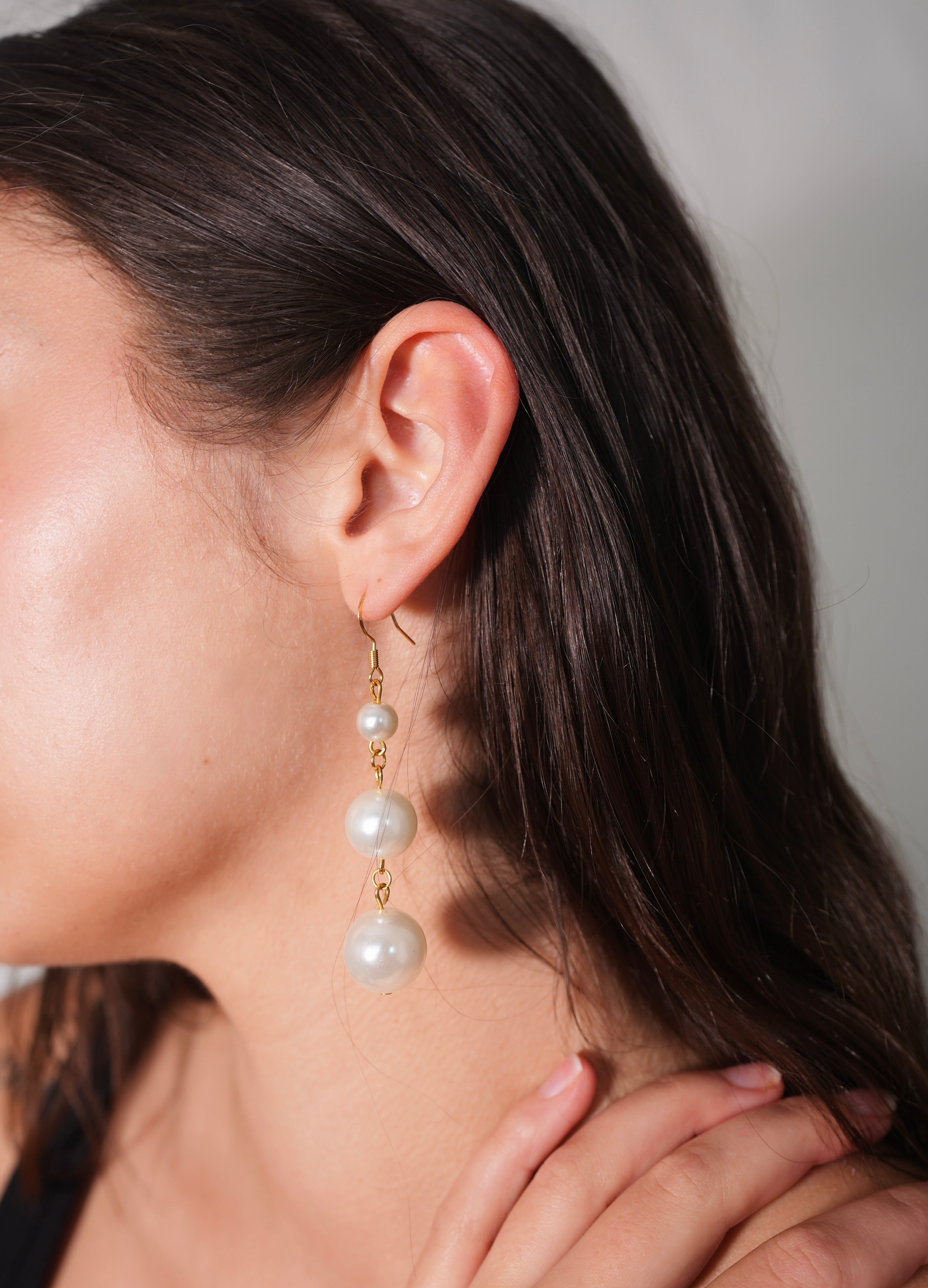 Large Pearled Earrings