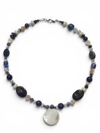 Blue Stone Beaded Necklace