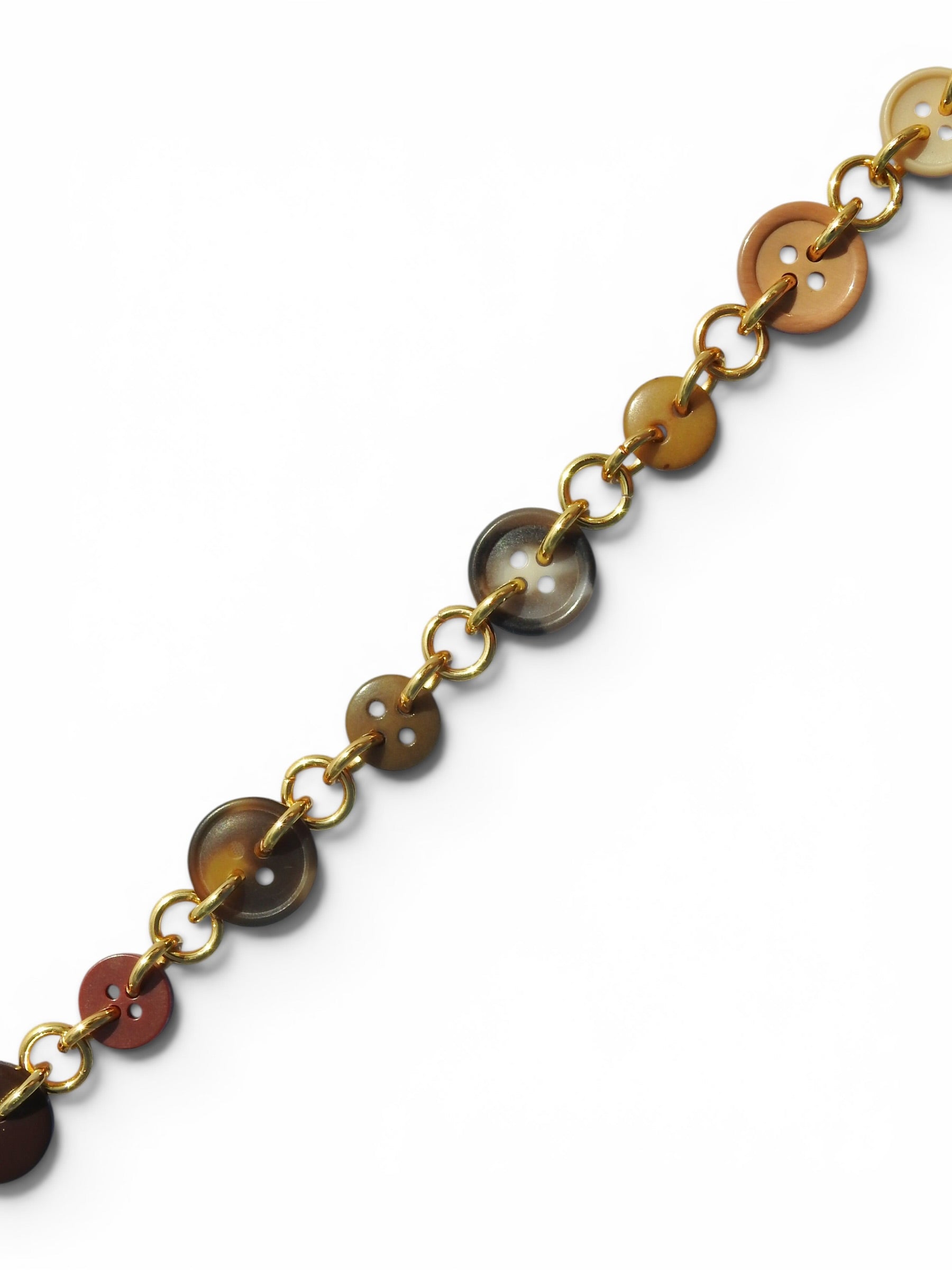 Brown Button Bracelet