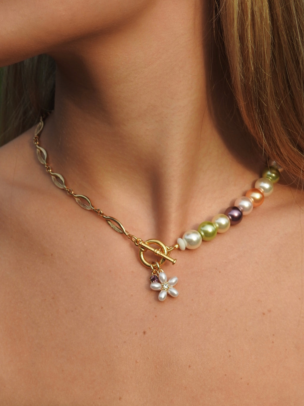 Flora Split Chain Necklace