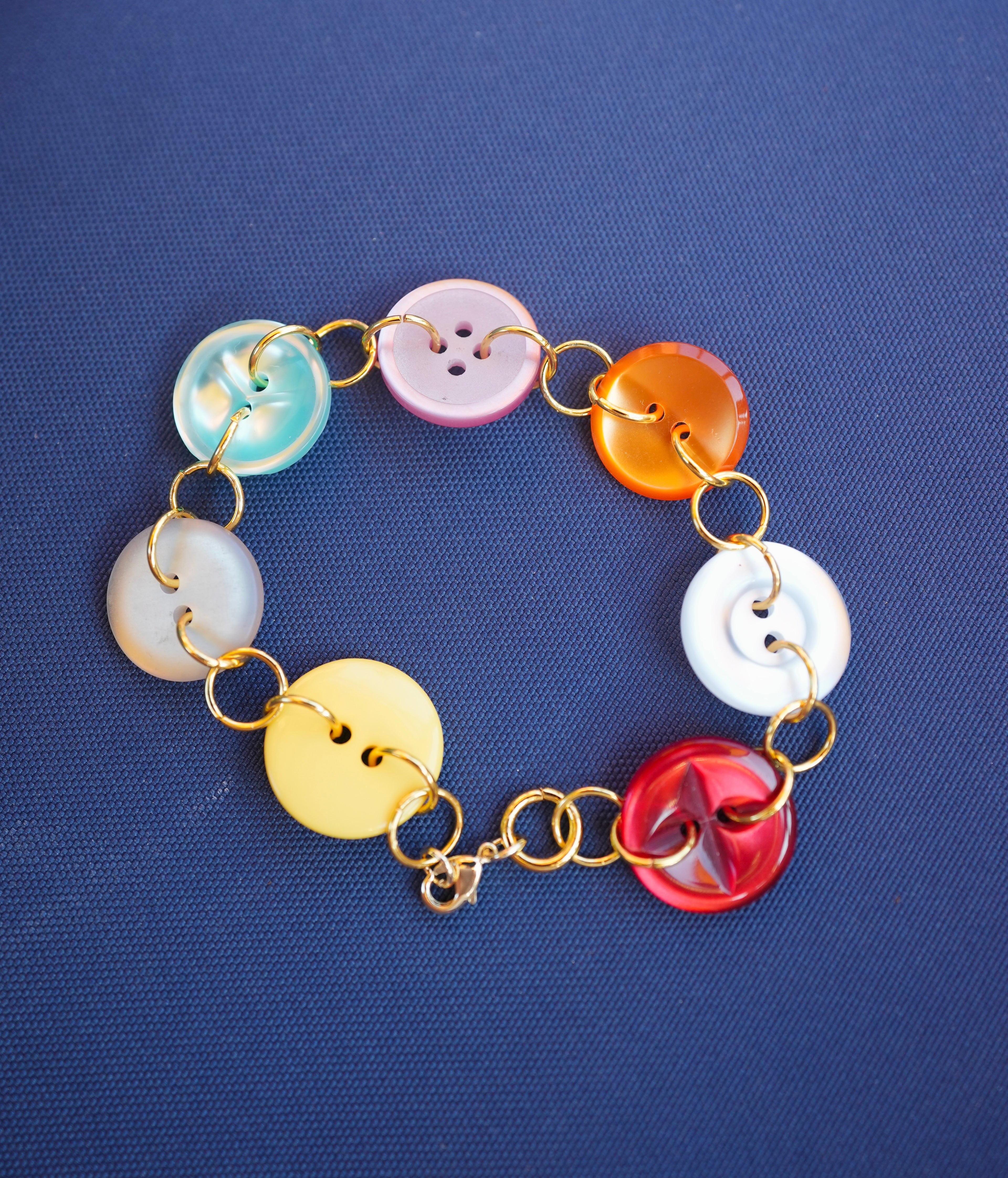 Colored Button Bracelet
