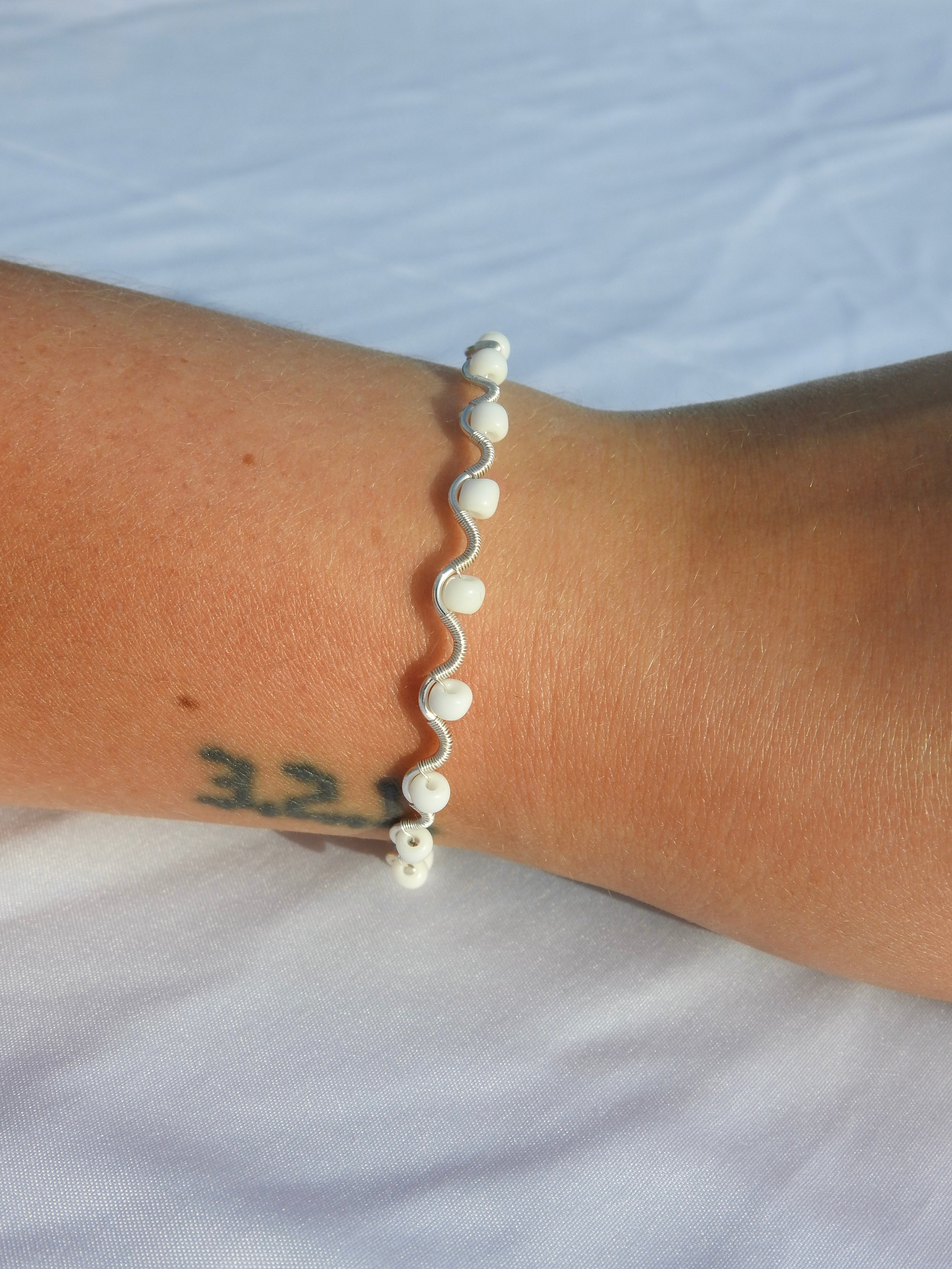 White Wrapped Bracelet