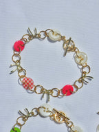 Buttons & Bows Plaid Bracelet