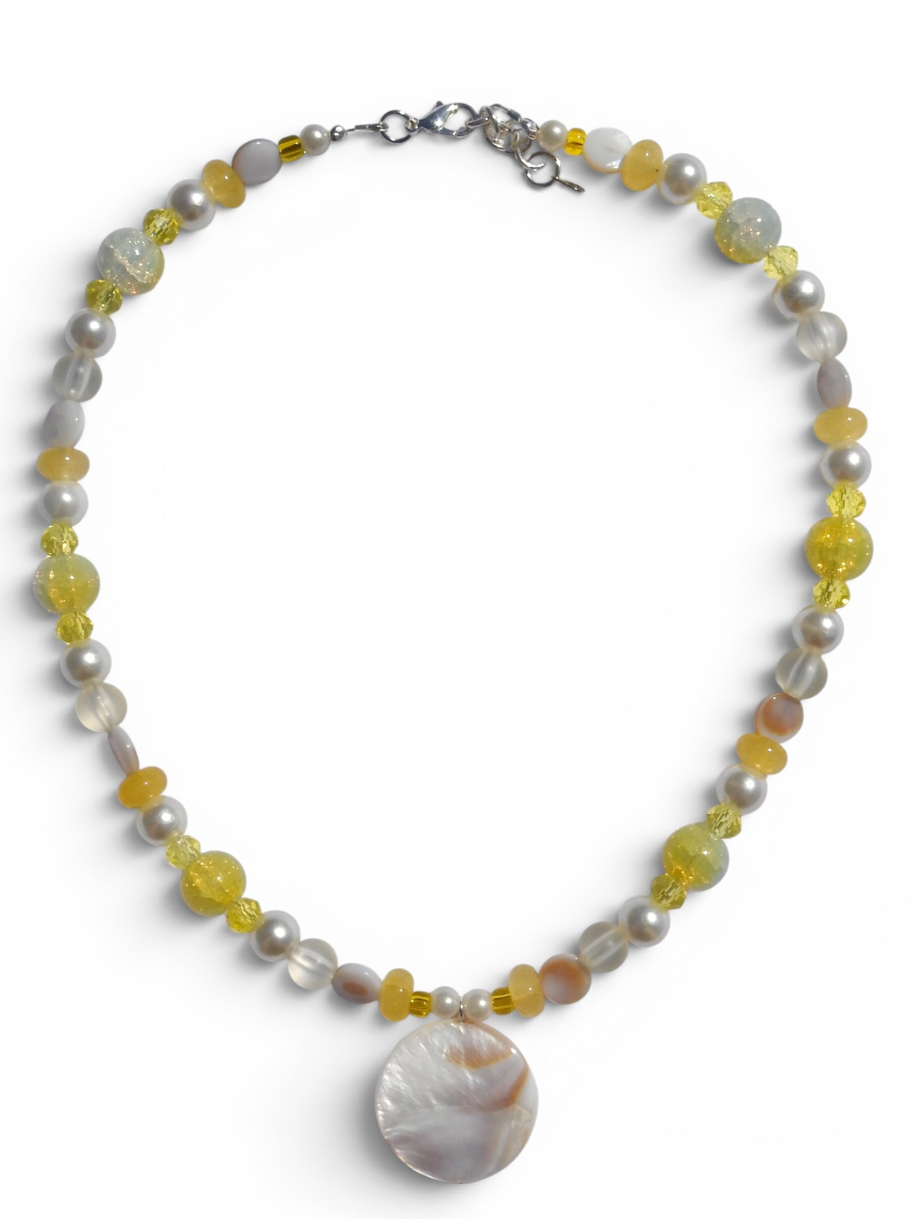 Yellow Beaded Necklace
