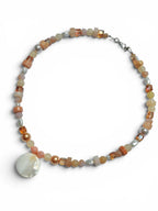 Peachy Beaded Necklace