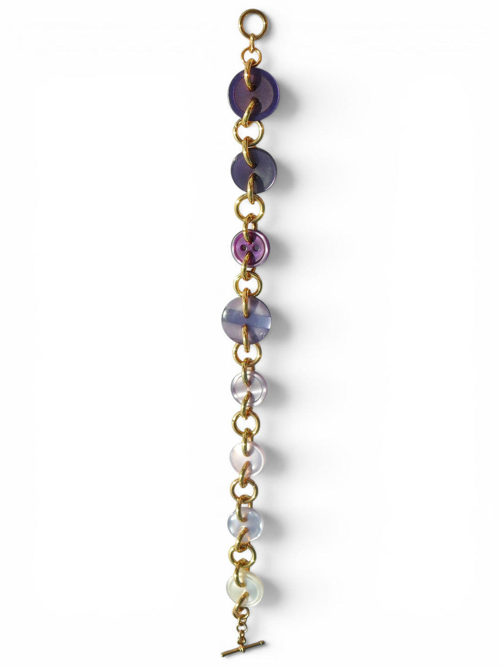 Purple Ombré Button Bracelet