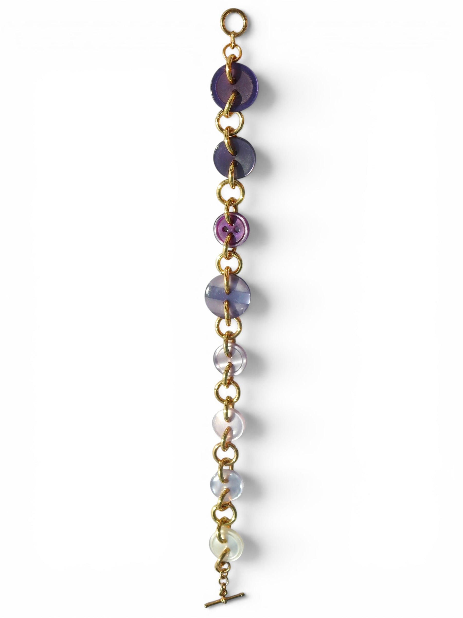 Purple Ombré Button Bracelet