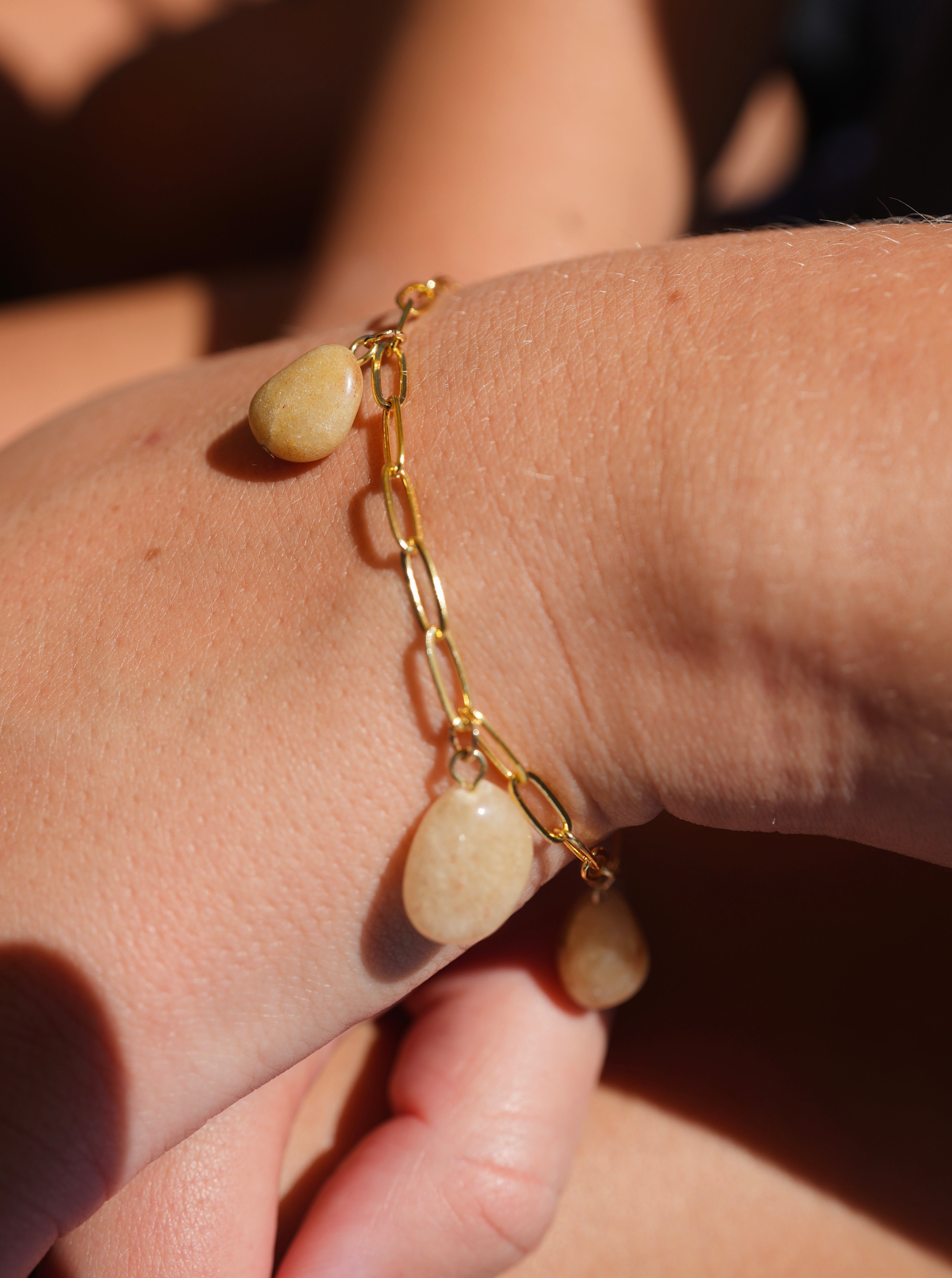 Stone Charm Bracelet