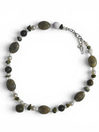 Olive Beaded Necklace