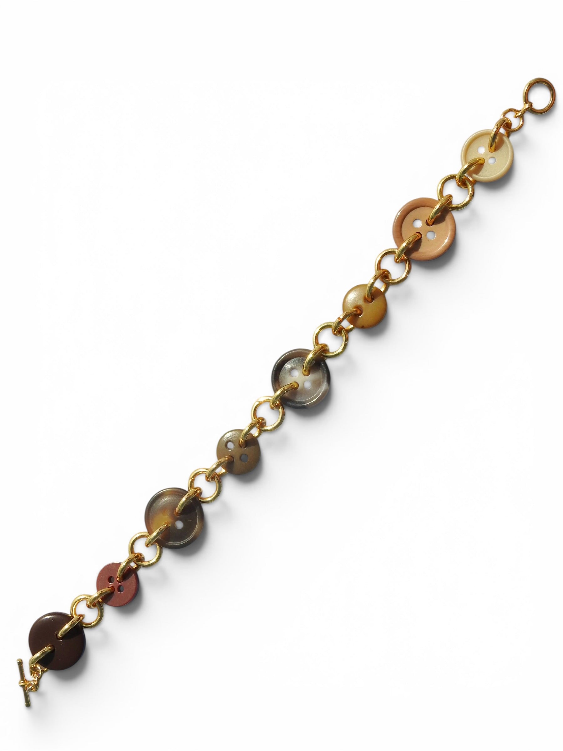 Brown Button Bracelet
