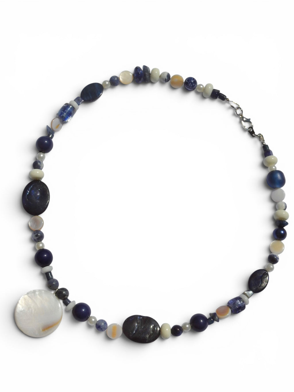 Blue Stone Beaded Necklace