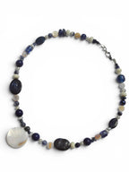 Blue Stone Beaded Necklace