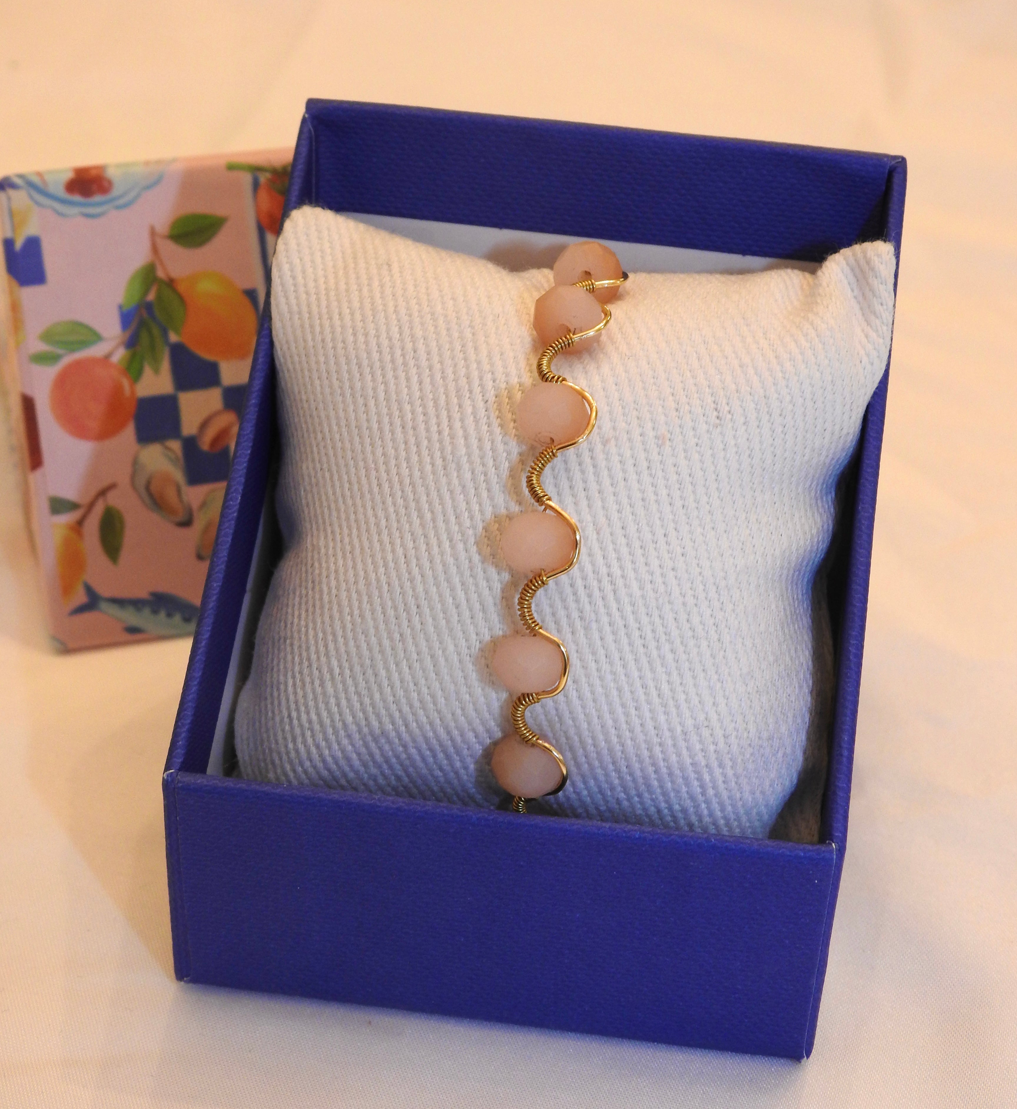 Blush Pink Wrapped Bracelet