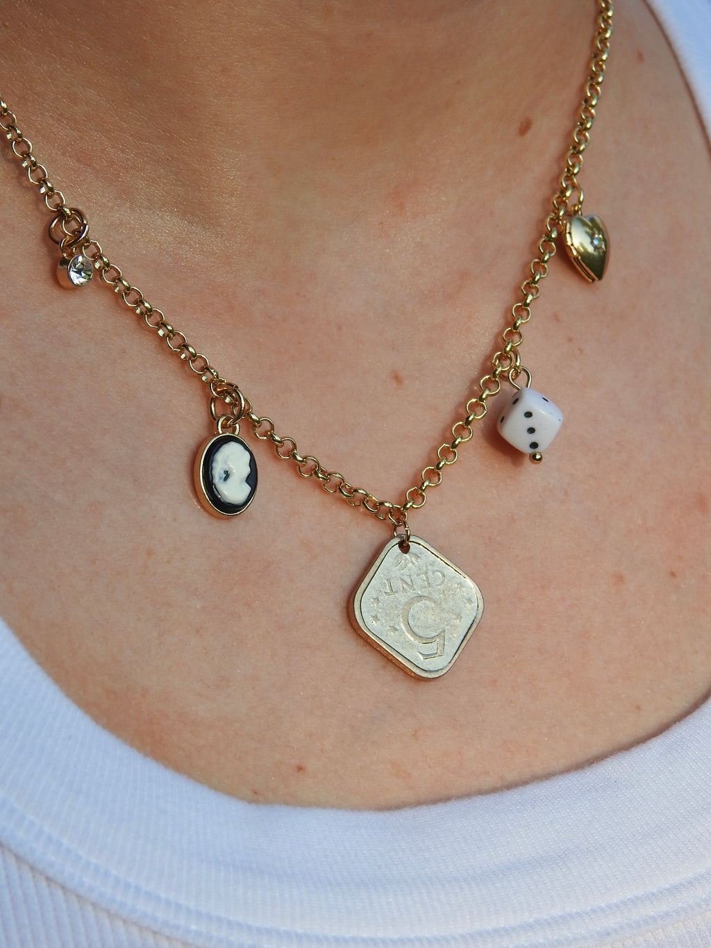 Noir Charm Necklace