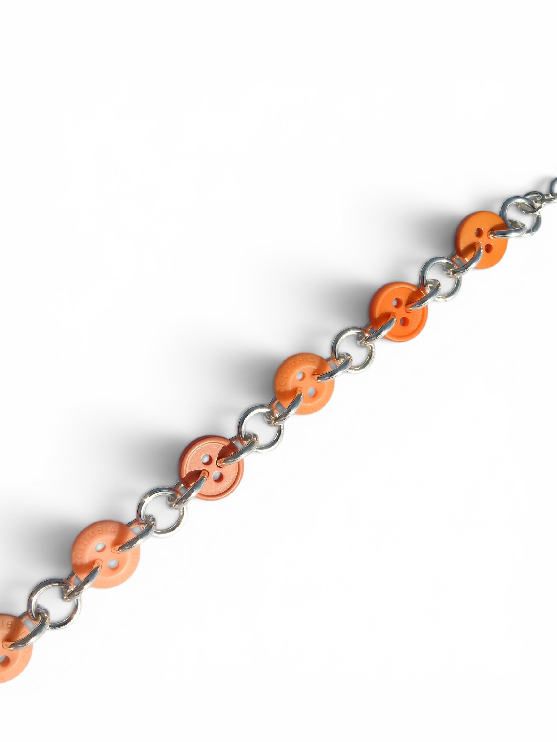 Coral Ombré Button Bracelet