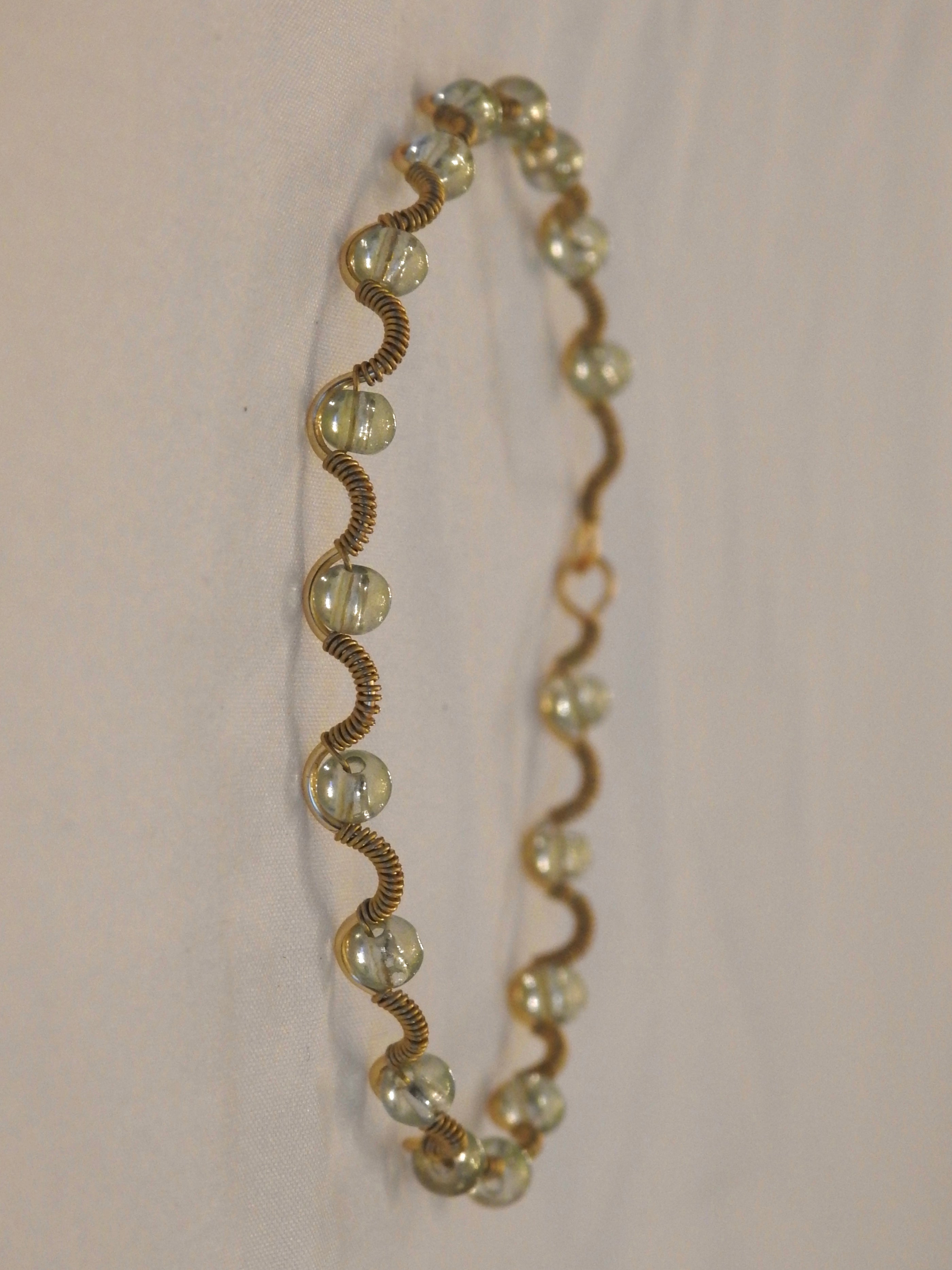 Pastel Green Wrapped Bracelet