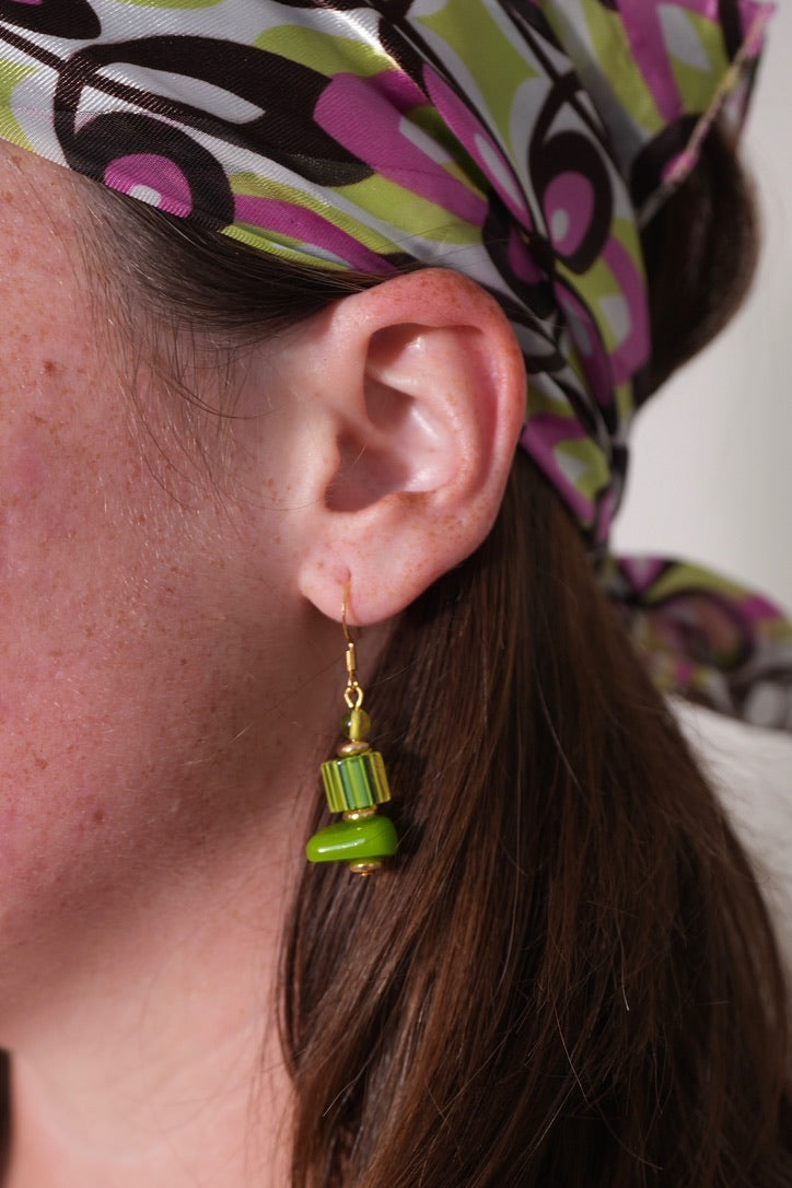 Zest Green Earrings