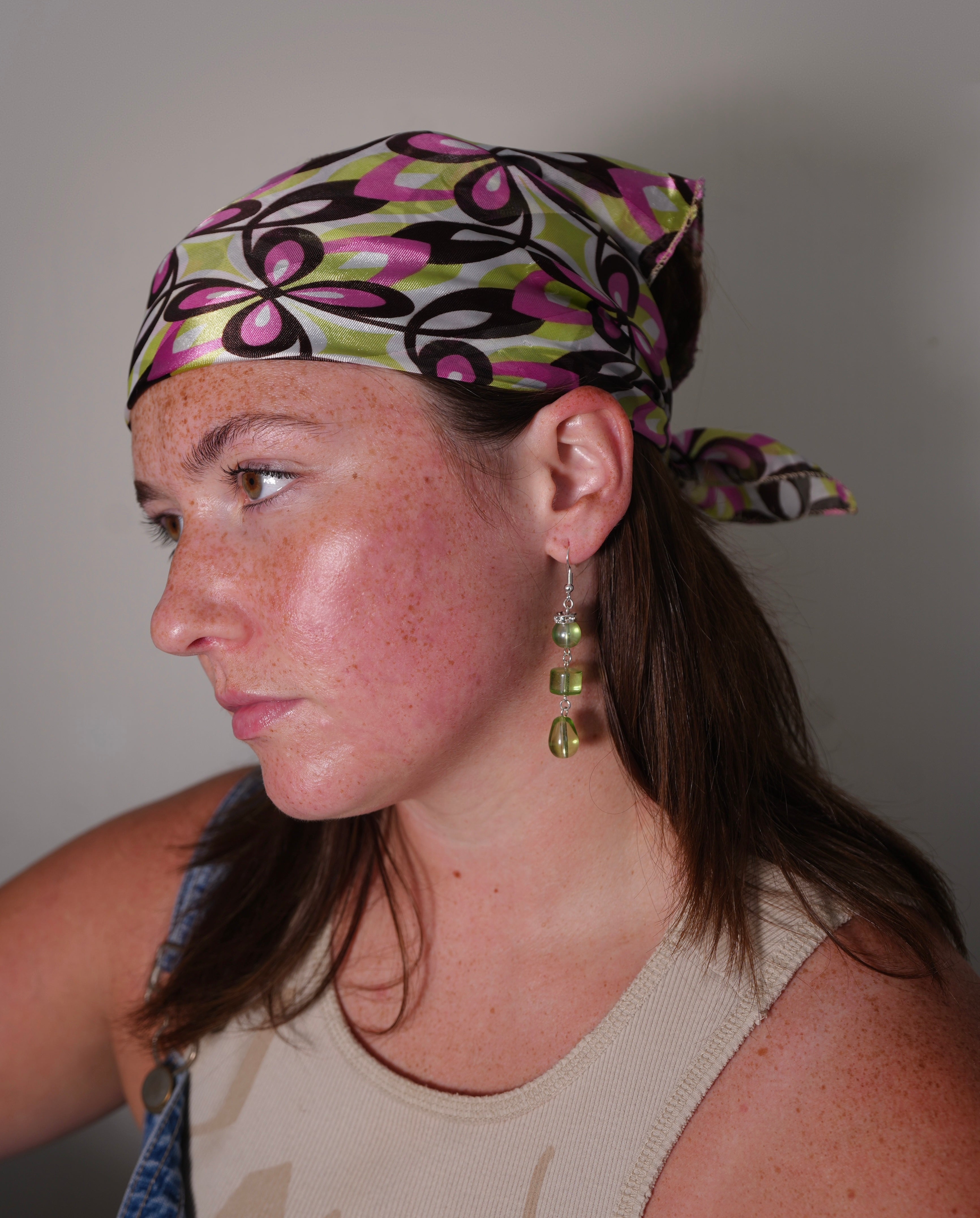 Glowing Green Earrings