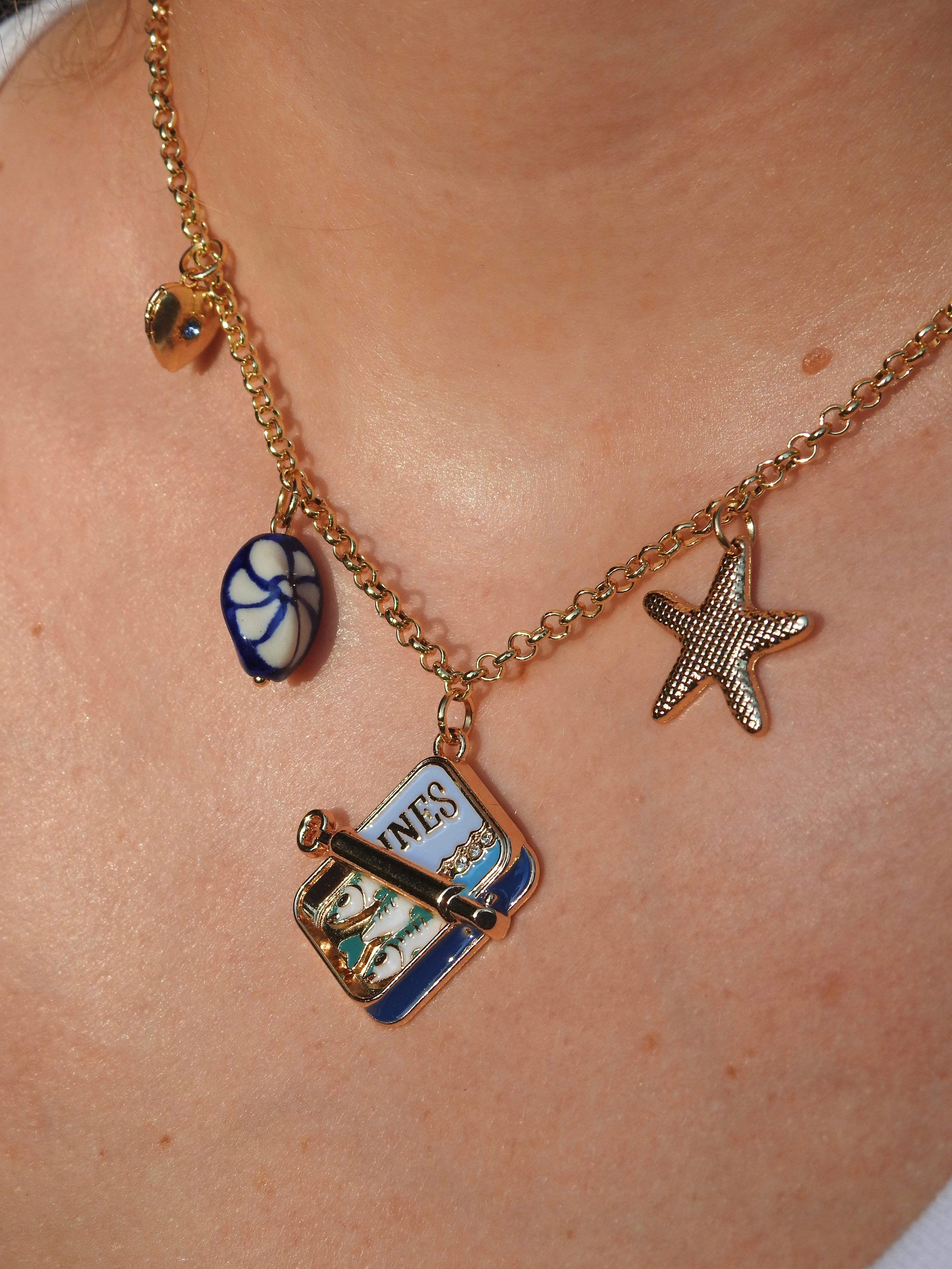 Sardine Charm Necklace