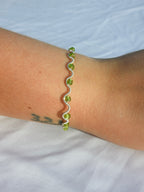 Peridot Wrapped Bracelet