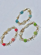 Buttons & Bows Plaid Bracelet