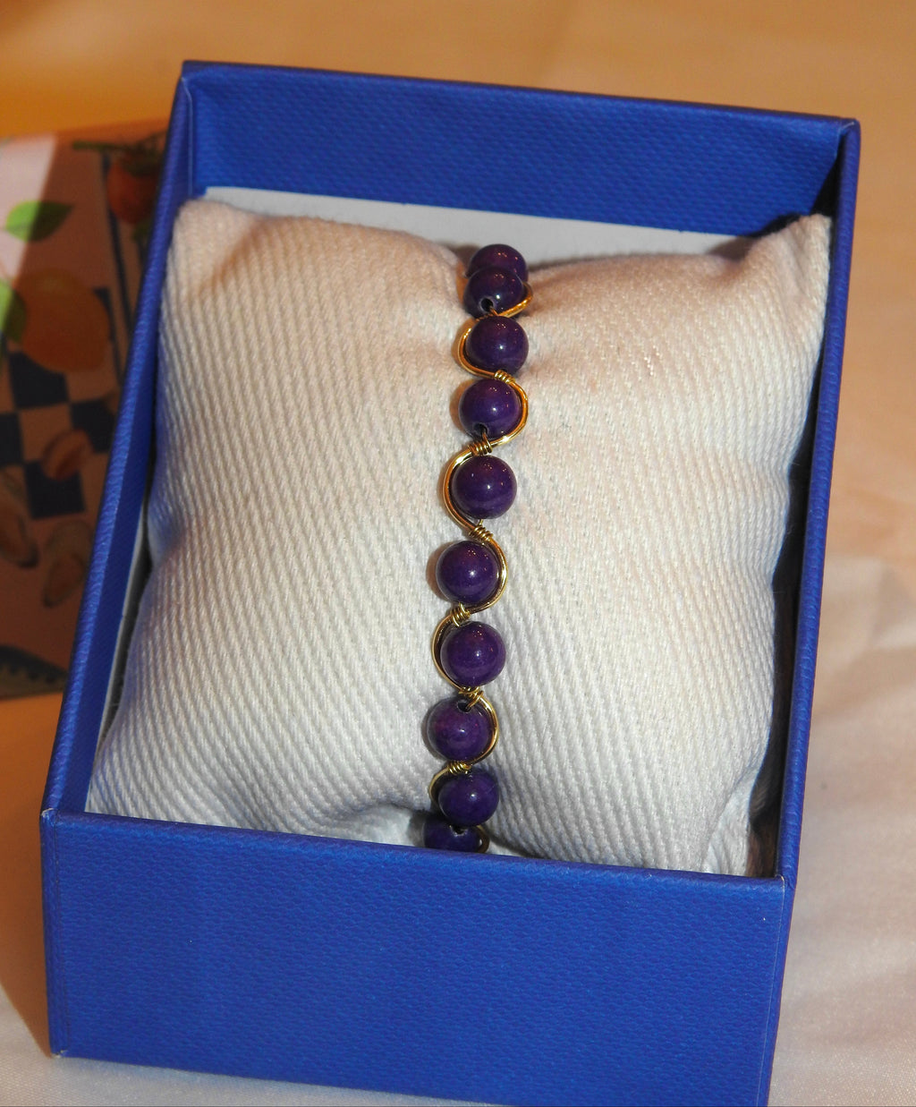 Violet Wrapped Bracelet