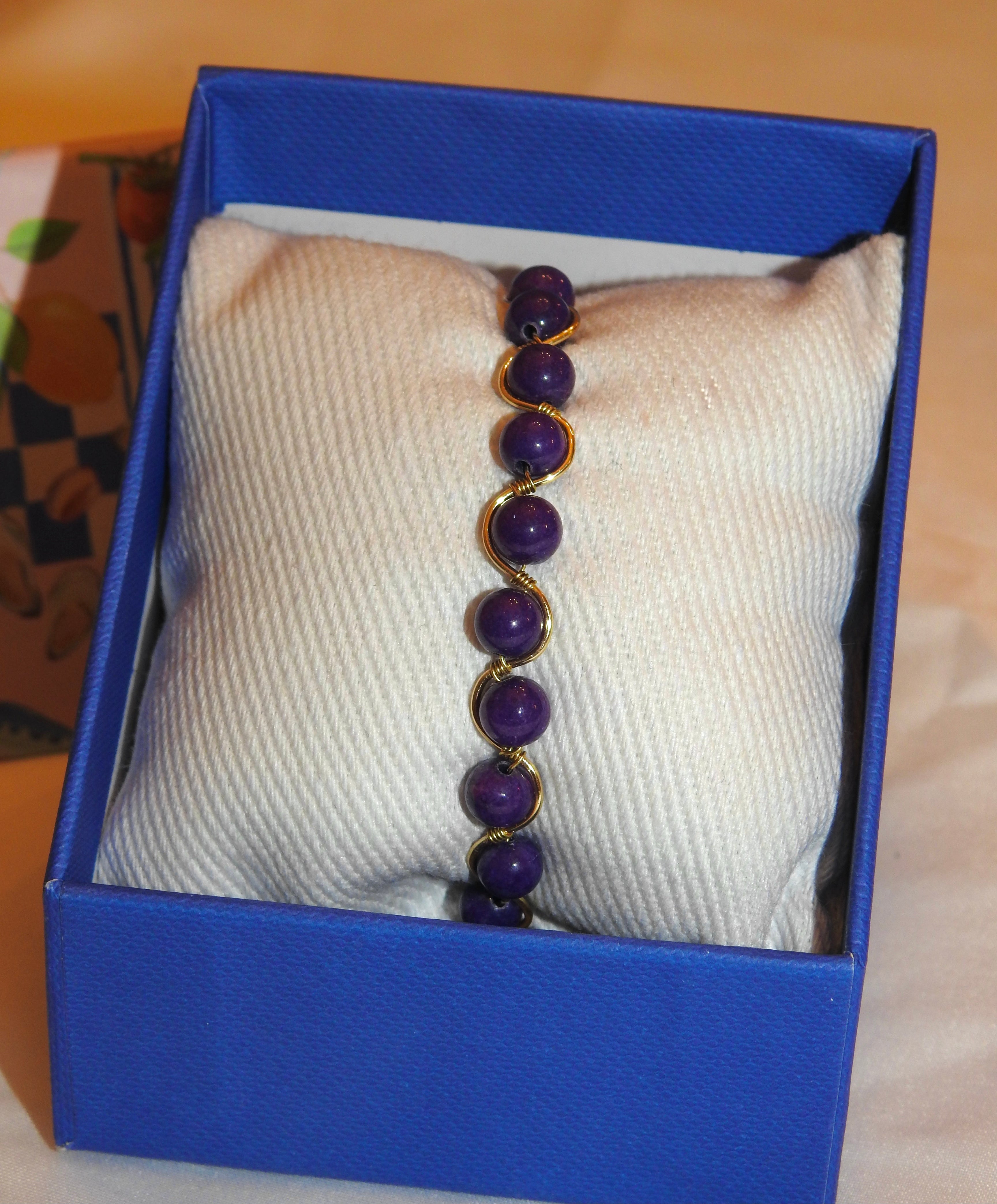 Violet Wrapped Bracelet