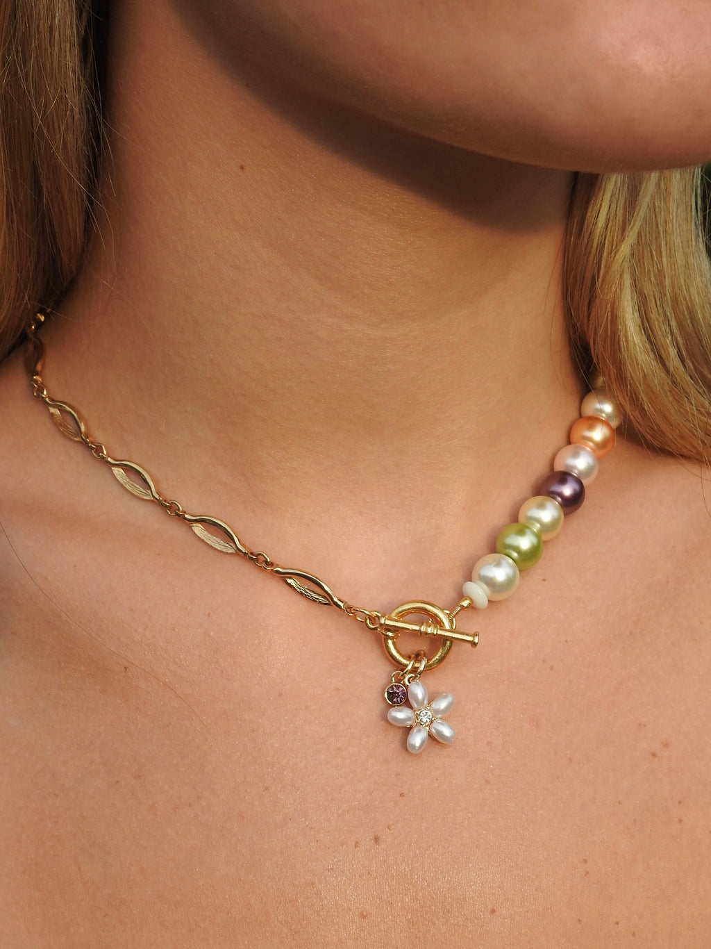 Flora Split Chain Necklace