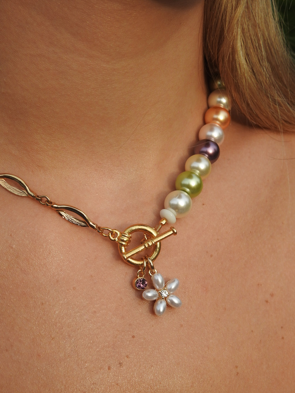 Flora Split Chain Necklace