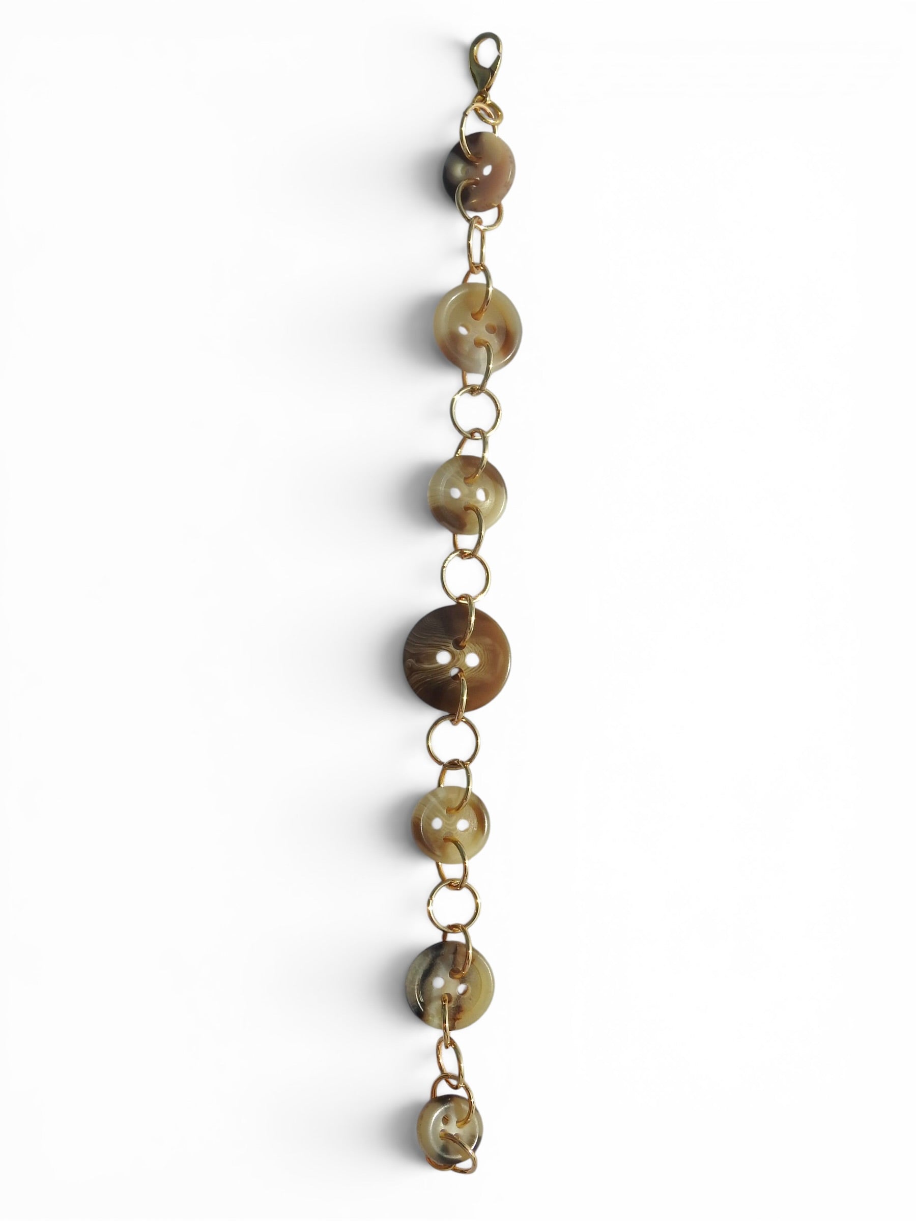 Chestnut Button Bracelet
