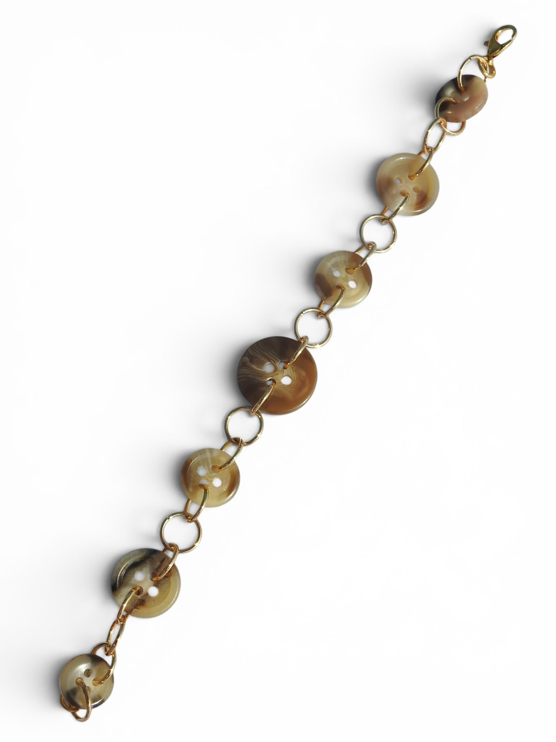 Chestnut Button Bracelet