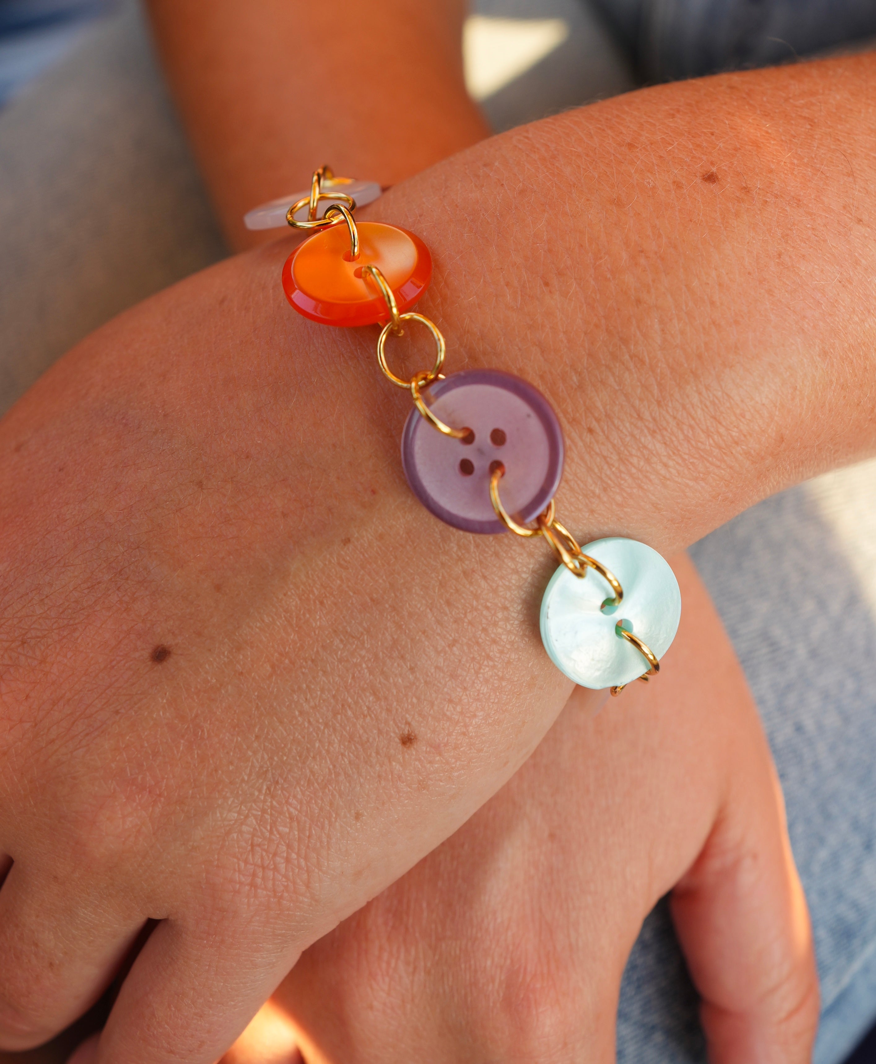 Colored Button Bracelet