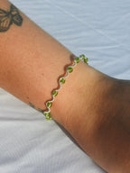 Peridot Wrapped Bracelet