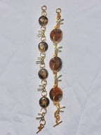 Buttons & Bows Brown Bracelet