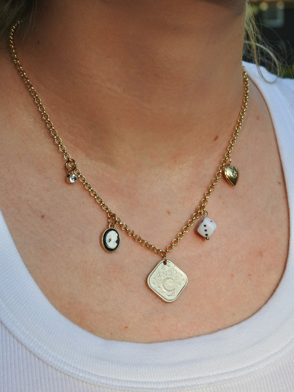 Noir Charm Necklace