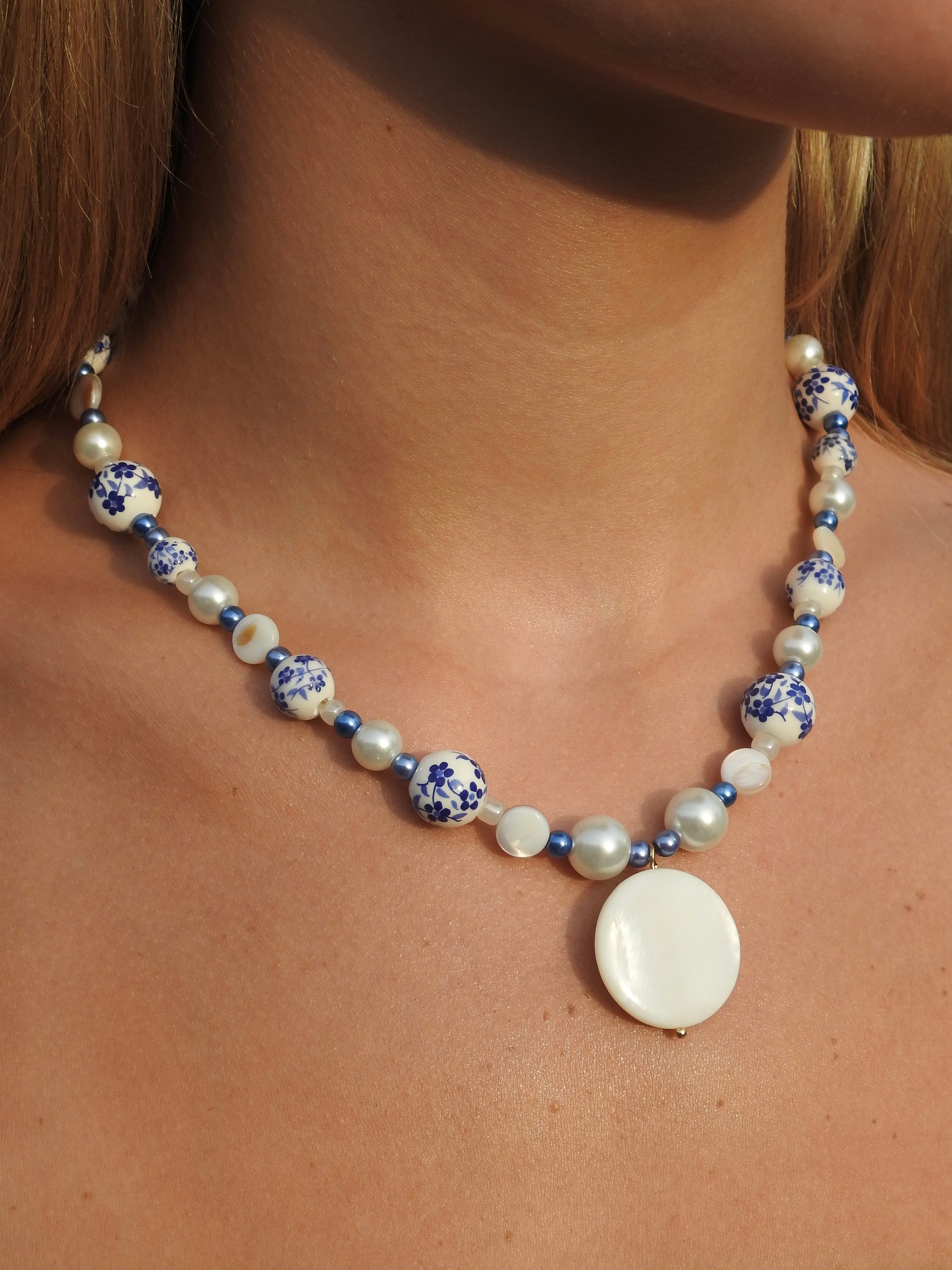 Porcelain Beaded Necklace