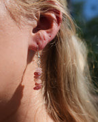 Pink Stacked Earrings