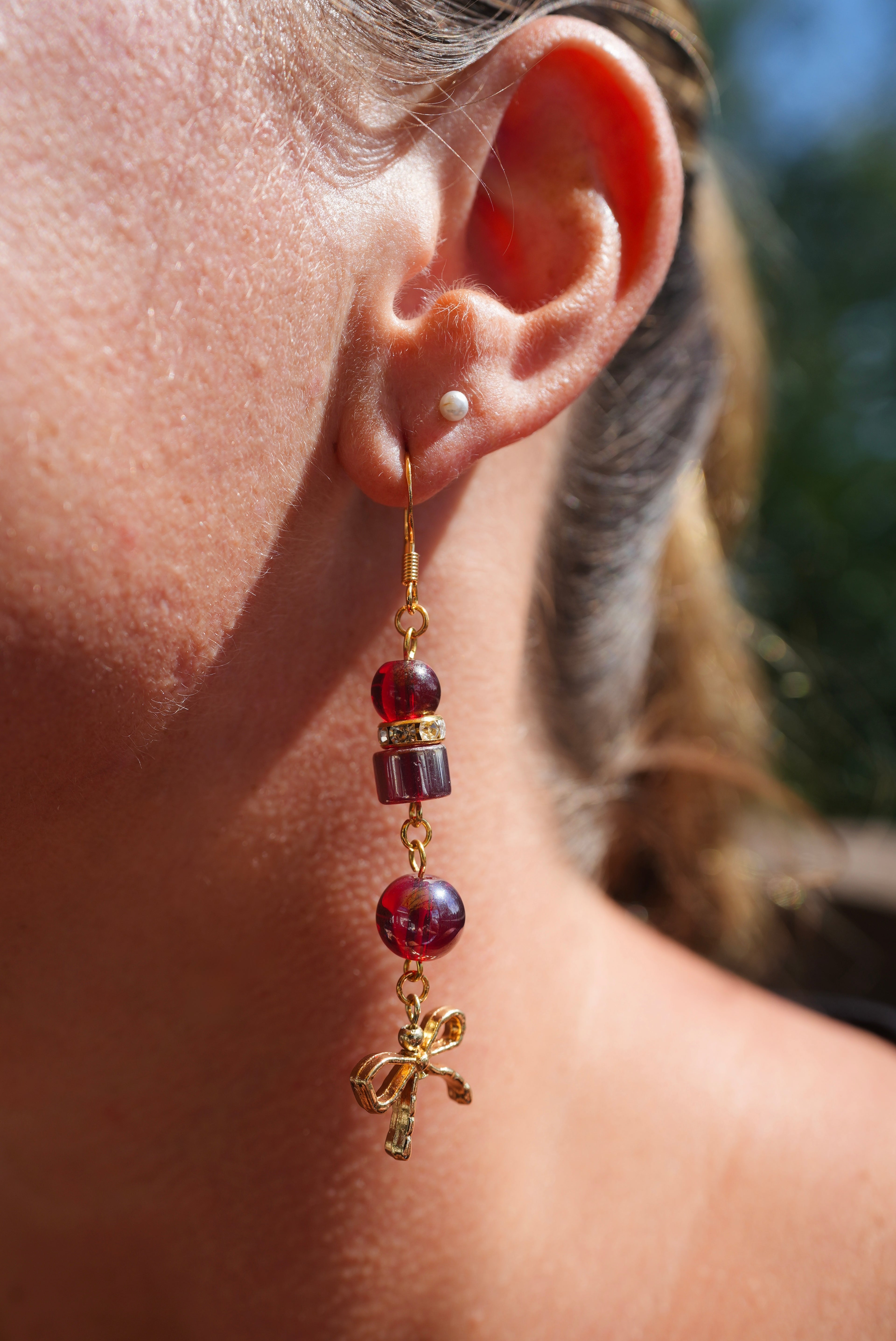 Golden Scarlet Earrings