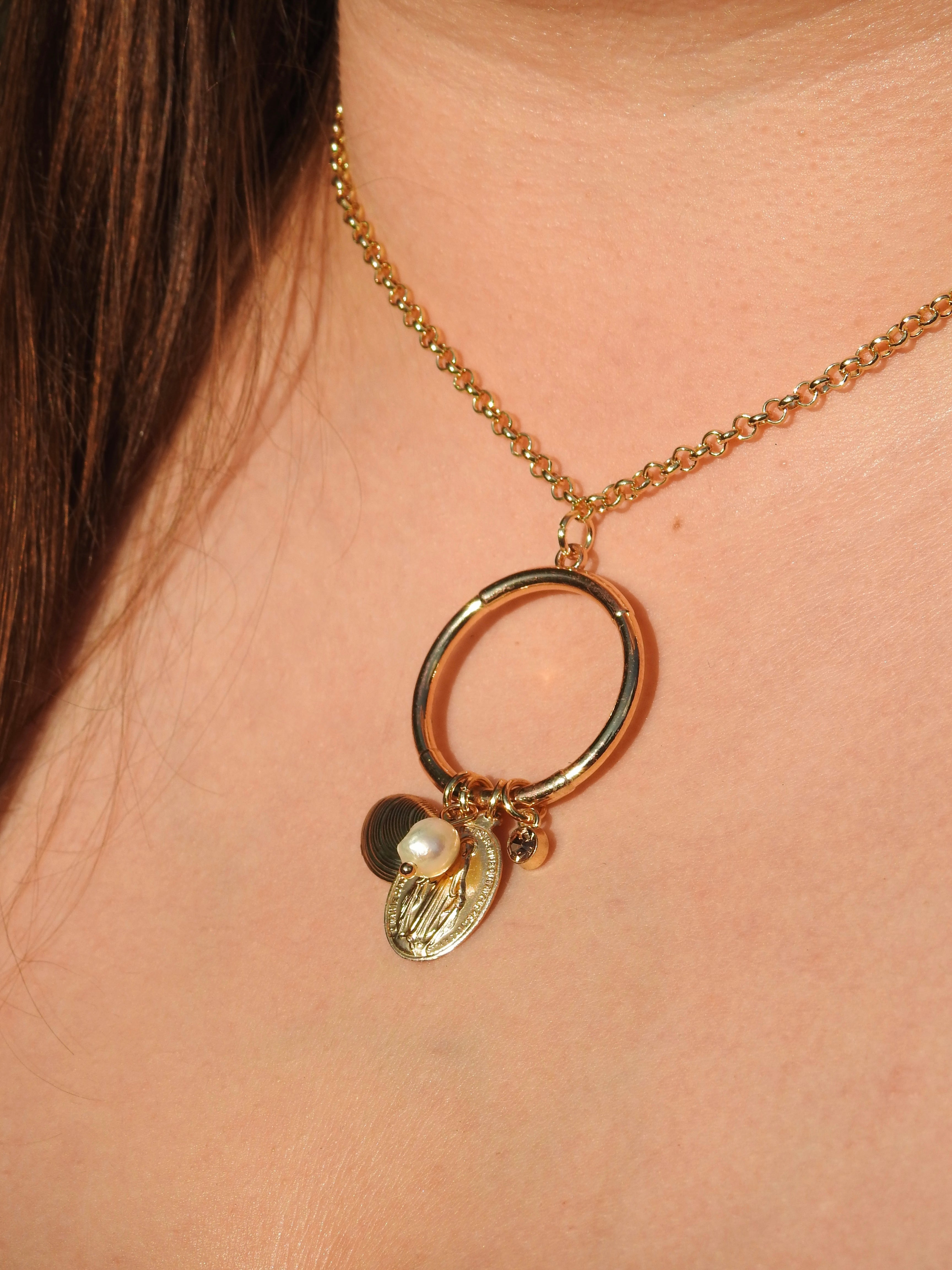 Gilded Charm Necklace
