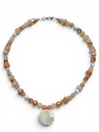 Peachy Beaded Necklace