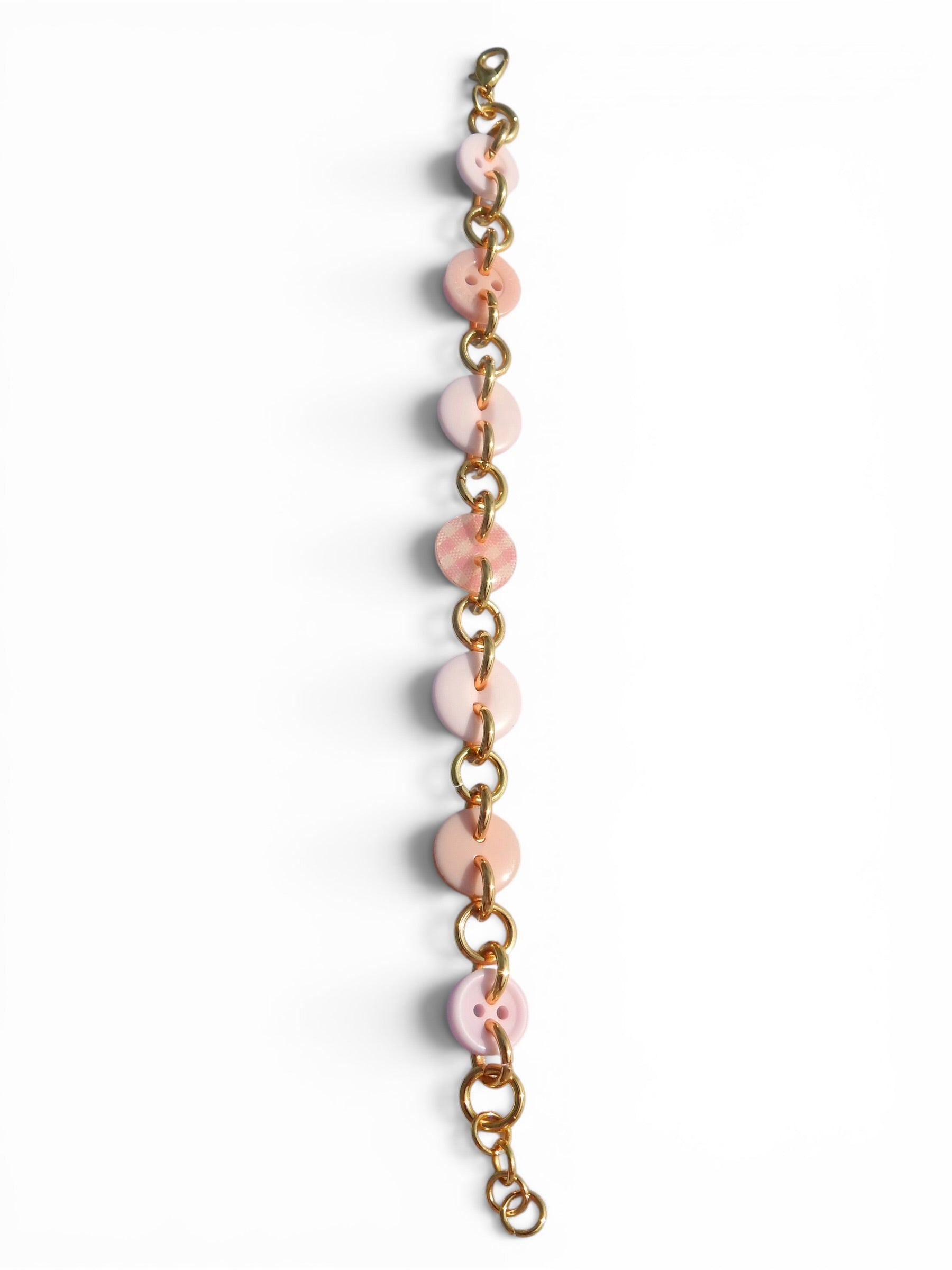 Blush Button Bracelet