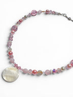 Blush Pink Beaded Necklace