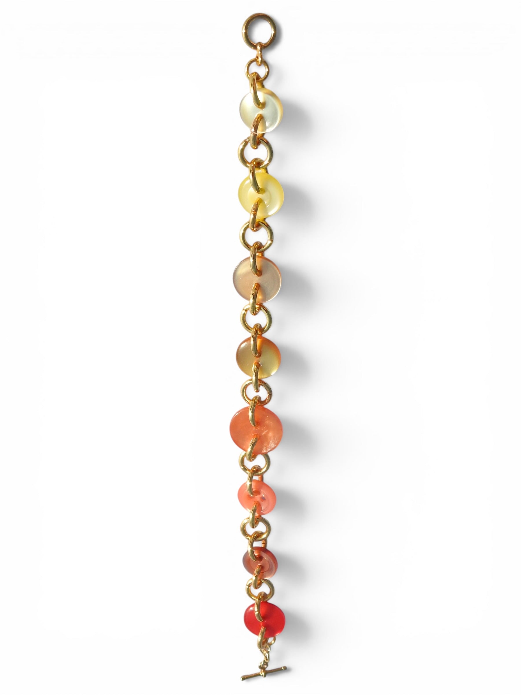 Warm Ombré Button Bracelet